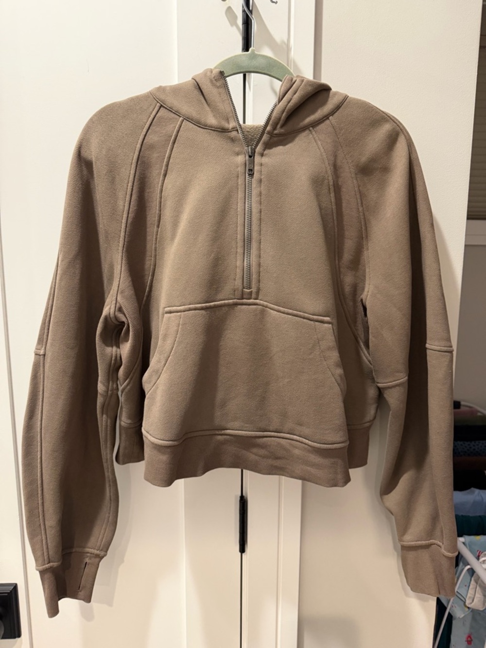 Lululemon Scuba Oversized Half-Zip Hoodie Nomad M/L - Picture 3 of 5